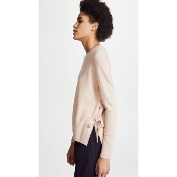 Vince Sweaters - Vince • Baby Pink Side Tie Sweater